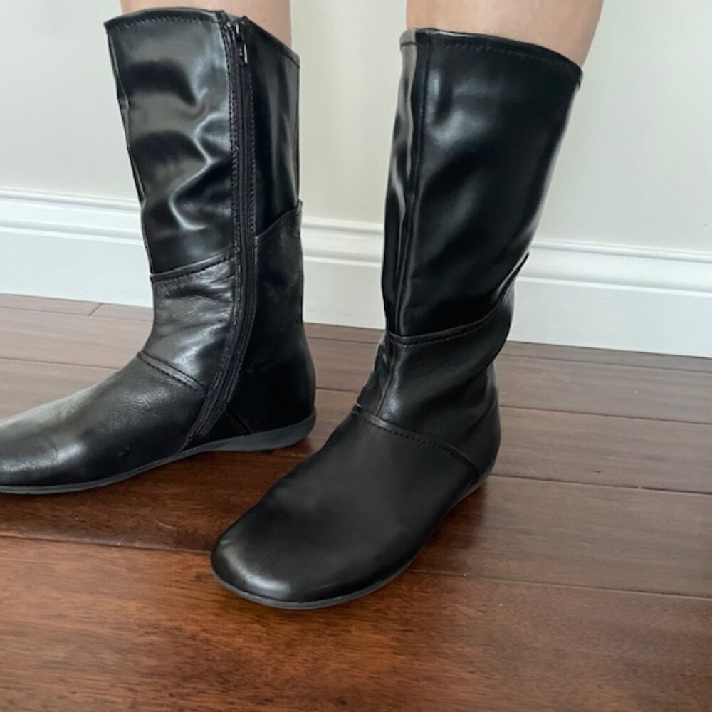 Josef Seibel Black Leather Booties
